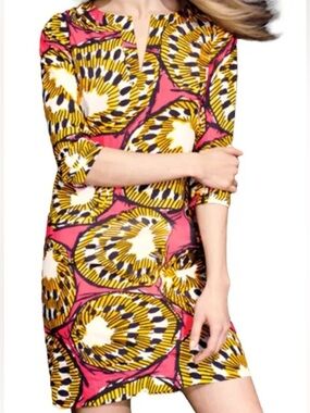 J Crew Womens Ratti Electric Kiwi Tunic Cotton V-neck